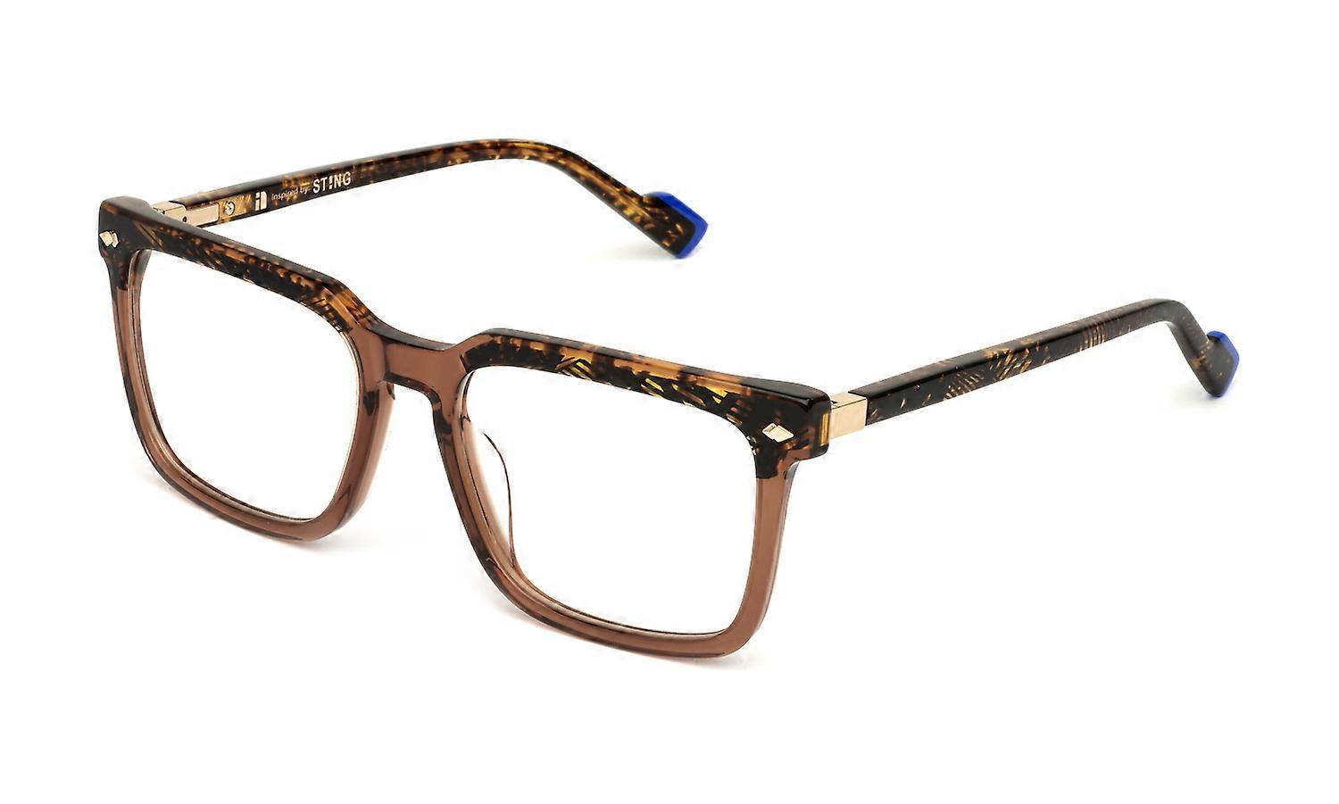 Eyewear Frames Sting VST530 06A6 MARRONCINO Transparent LUCIDO 54/18/145 MAN