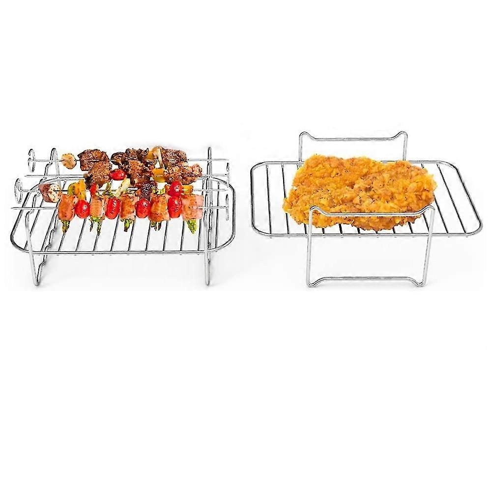 Air Fryer Accessories 2pcs Set For Dual Basket, Multi-layer Rack