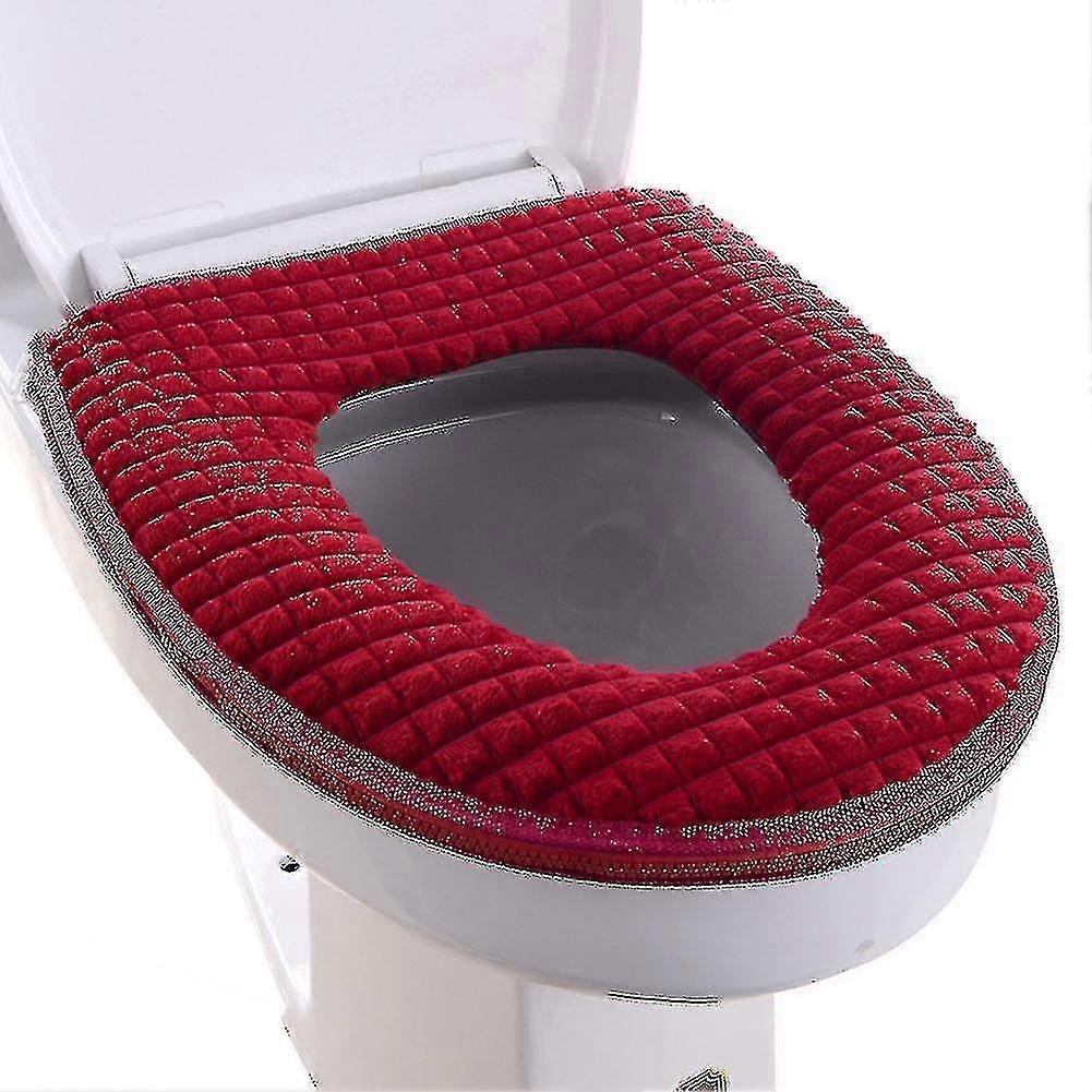 WC Sitzbezug Badezimmer Soft Dicker Wärmer Stretchable Washabl