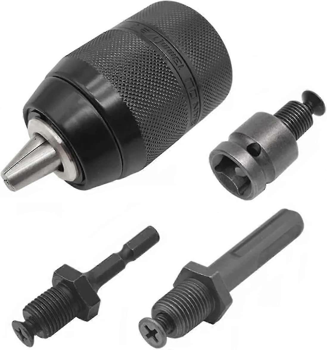 Fém nagy teherbírású kulcs nélküli fúrótokmány önfeszítő kulcs nélküli tokmány gyorscserélő fúrószár-adapter