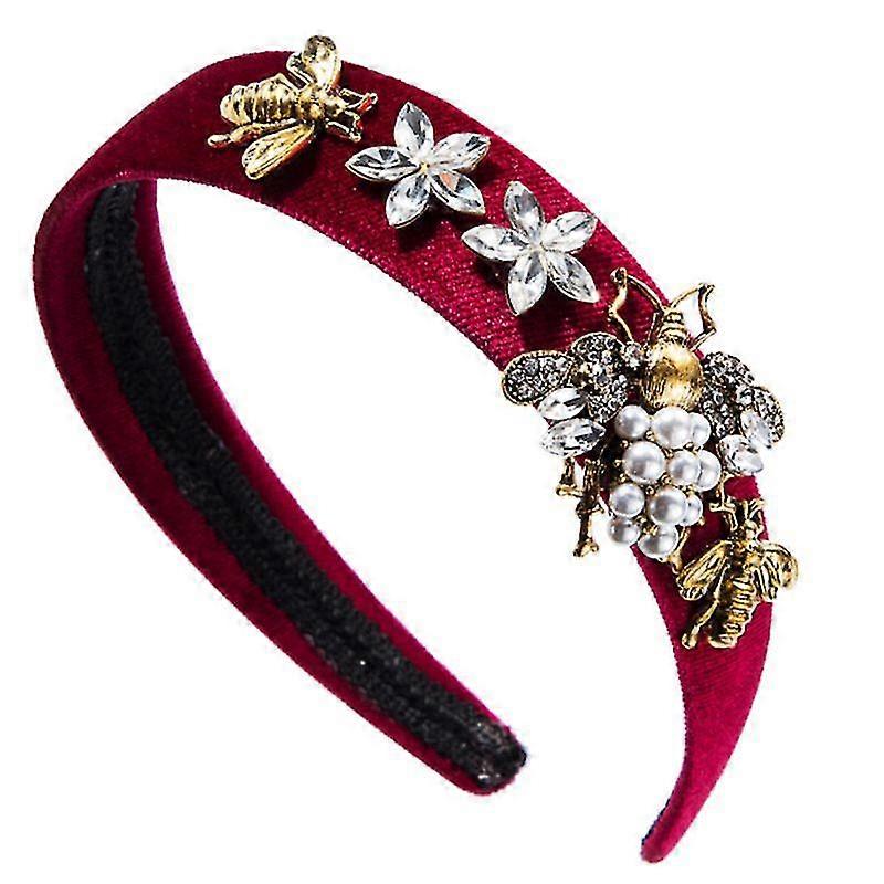 Baroque Rhinestone Flower Alloy Headband
