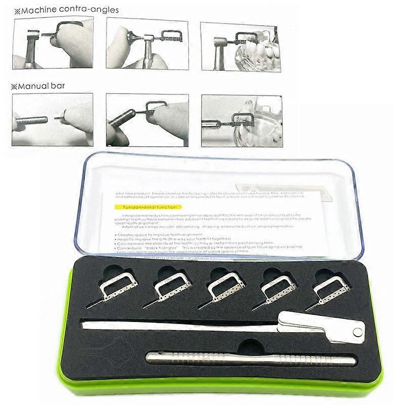 HaKeLai Dental Interproximal Enamel Reduction IPR Hand Use Set Dental Orthodontic Tool