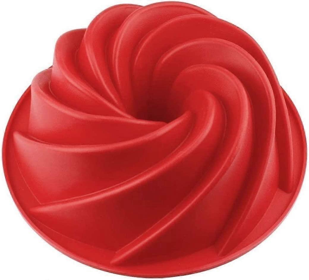 Cakes/Silicone Mold has Spiral Shape, Excellent for Making Pear and Chocolate Cakes, Glazed Maple and