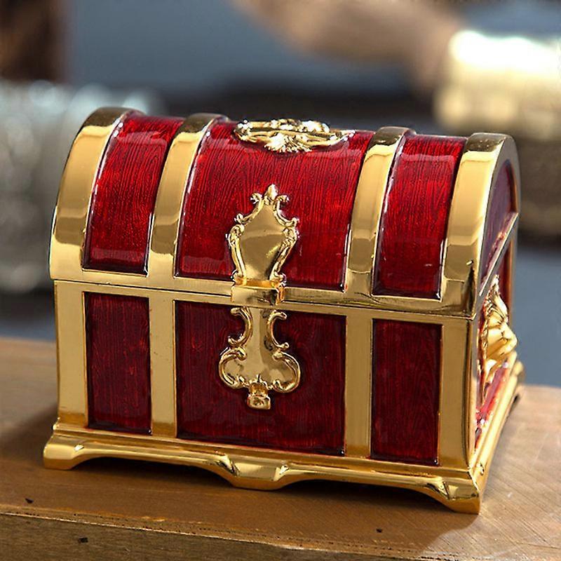 母亲节礼物，复古宝箱珠宝盒