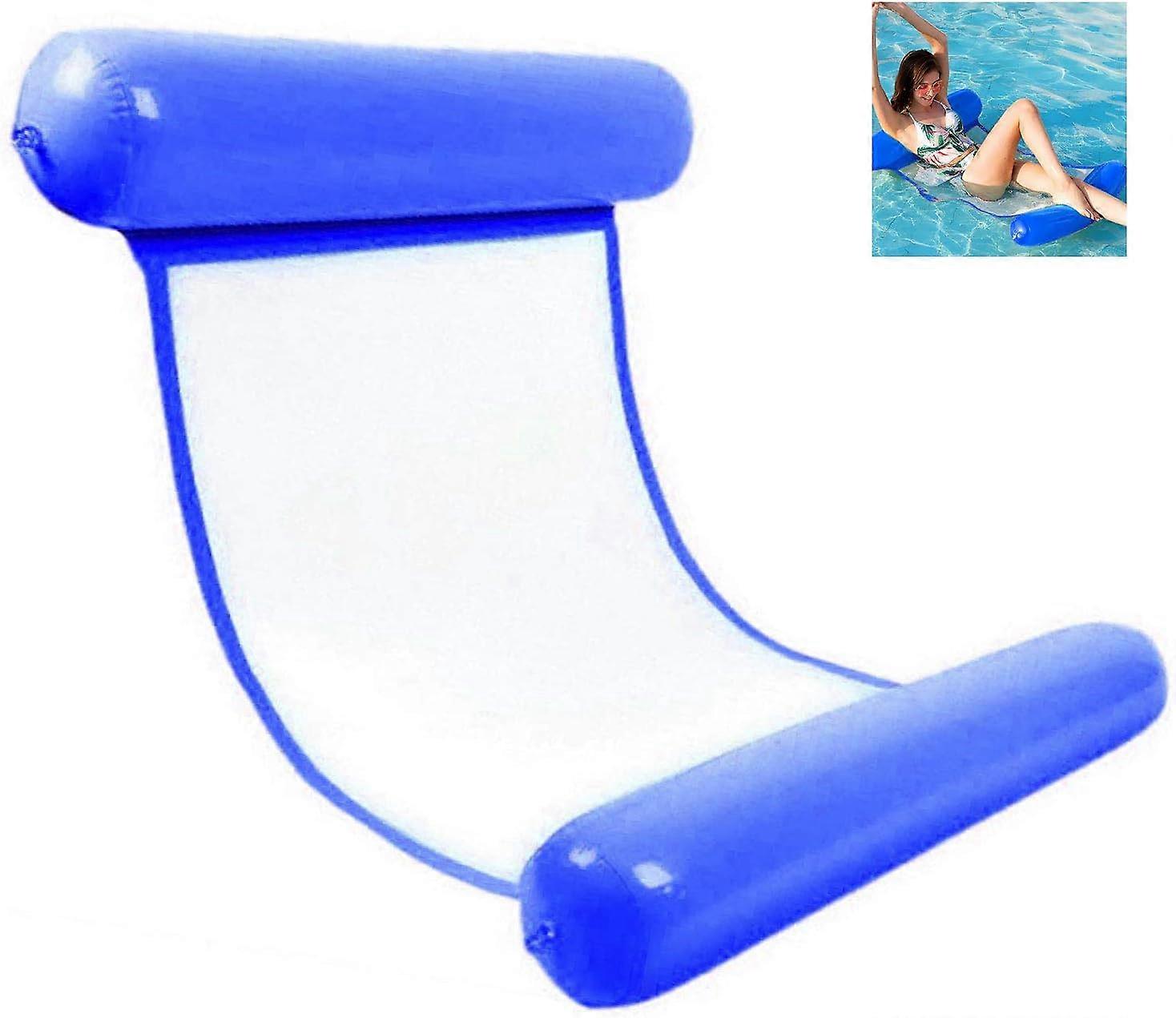 Inflatable Water Hammock- Dark Blue Floating Reclining Float Hammock, Inflatable Floating Bed Hammock 4-in-1 Multi Purpose Foldable Floating Portable 