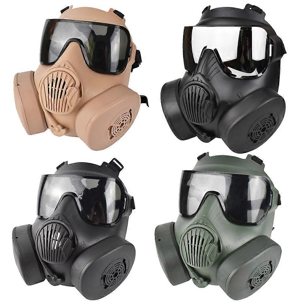 Skyddande taktisk andningsmask Full Face Gas Mask för militär Airsoft Shooting Hunting Riding Cs Game Cosplay Skydd