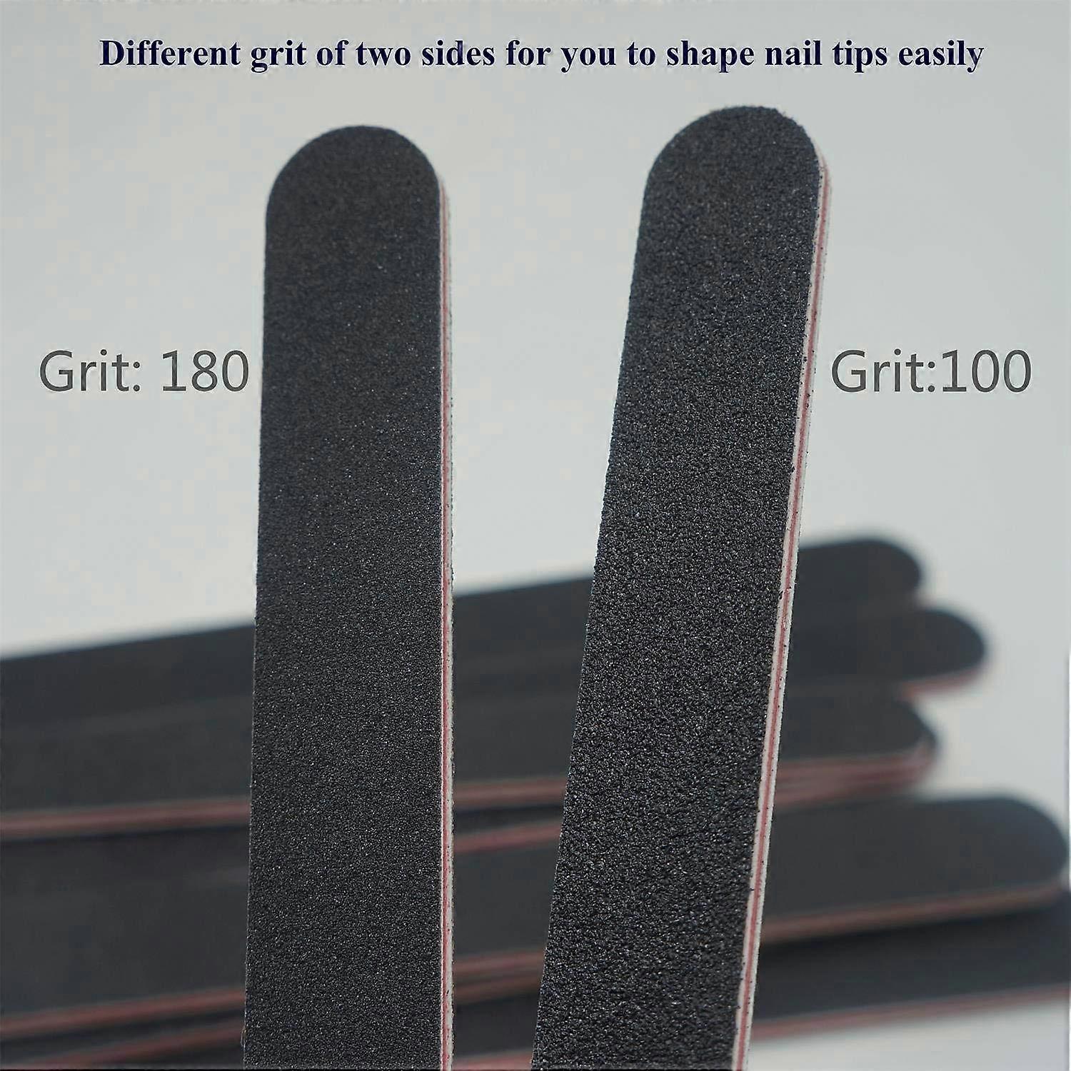 Nail File Set, Professional Double-Sided Emery Board Files