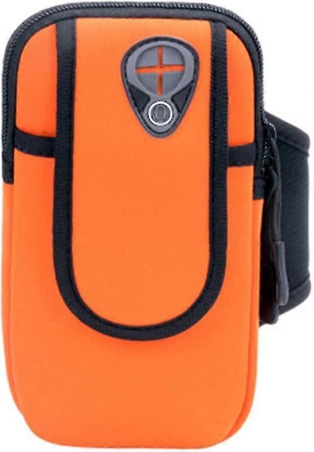 Käsilaukku Matkapuhelin käsivarsi laukku Urheilu hienkestävä (väri: Oranssi, 1kpl)