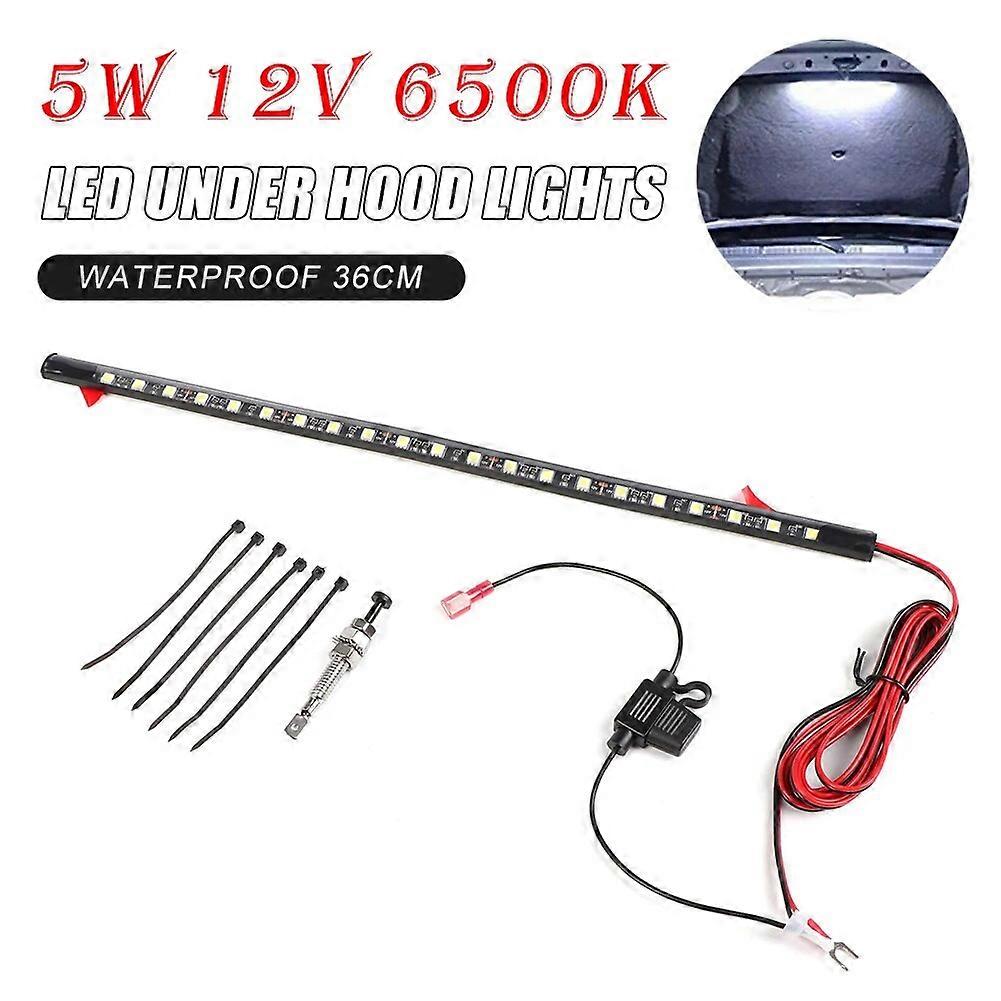 52cm Car Under hood LED Light Strip with Auto On/Off Switch High Brightness 5050 LED Chips Universal Car Repair Work Light