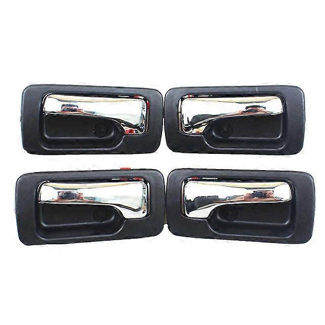 Larbll 4pcs/set Chrome Front Rear Left Right Inside Door Handle Set For 1990-1993 Honda Accord - Interior Door Handles