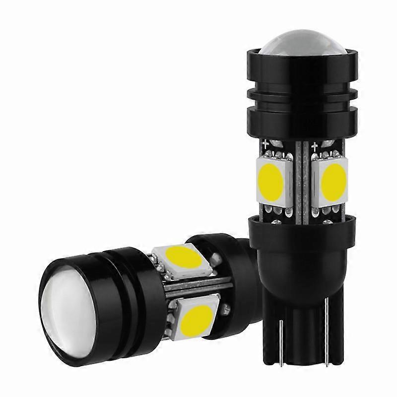 2Pcs 1.5W 4-LED T10 W5W CANBUS Corner 5050 SMDTech Xenon Super Bright Light