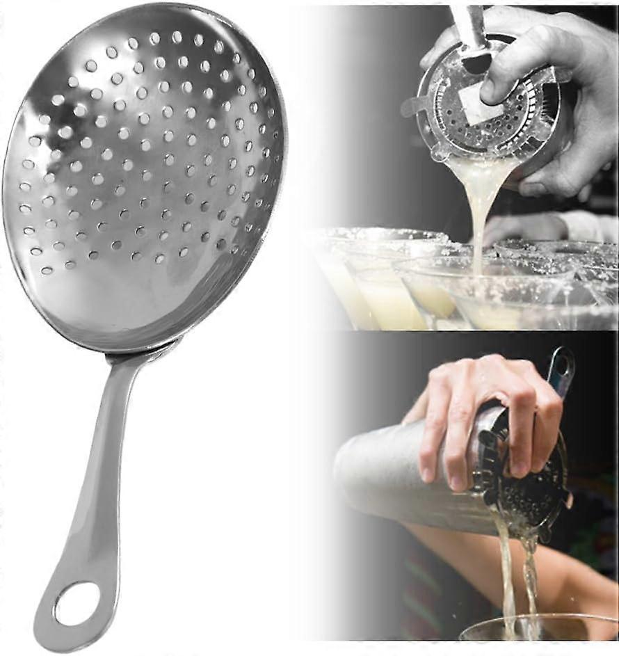Bar Cocktail Strainer 304 Stainless Steel Julep Strainer Elegant Spoon Bar Ice Drink Mixed Filter Tool for Bartender Tools