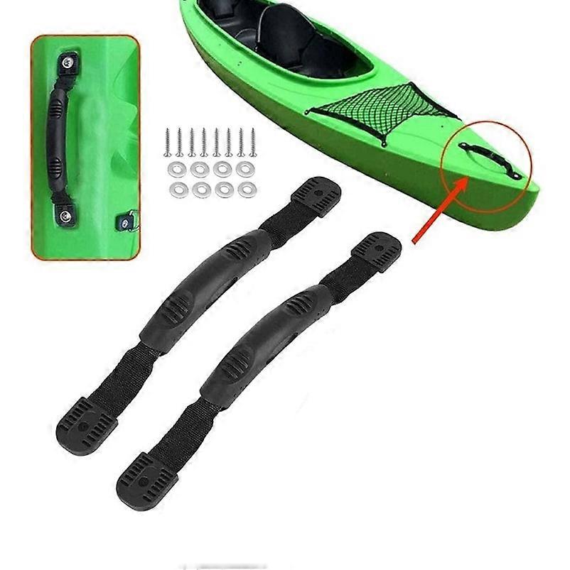 2pcs Kayak Carry Handles27cm, Kayak Replacement Handles with 8pcs Screws Canoe Handle for Kayak Boat Kayak Side Handles with Hardware