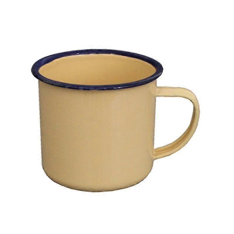 Retro Style Multi-usage Water Mug émail Pratique Non-sliding Base Drink Mug Pour La Maison