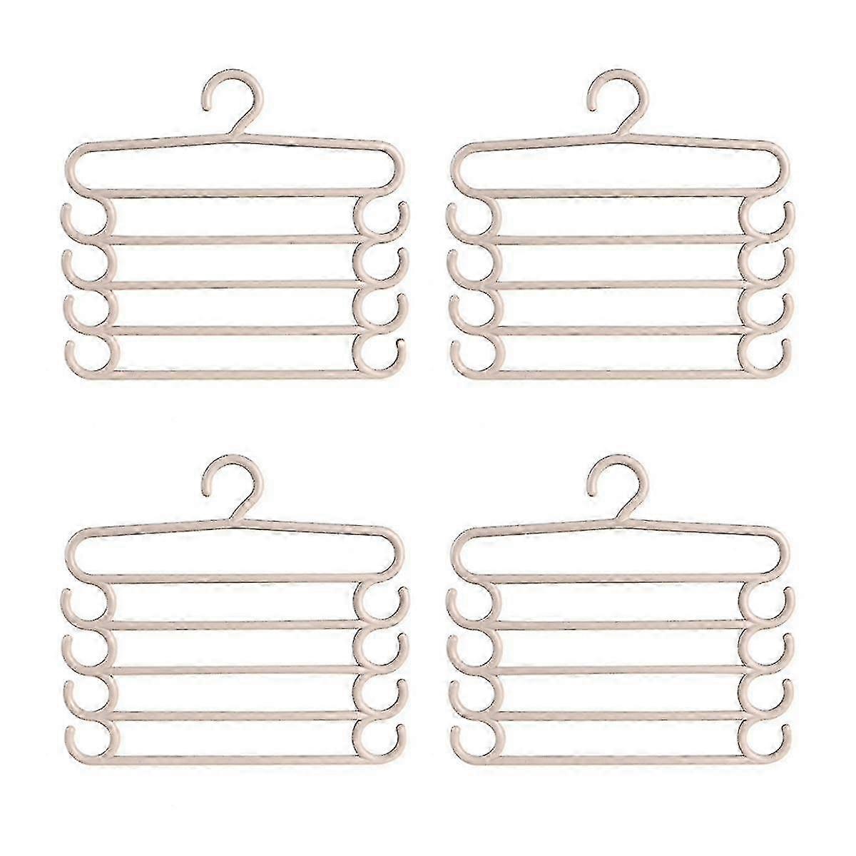 Pants Rack Multifunctional Household Saving Space Multi Layer Trousers Hanger Pants Closet Color Clothes Peg 5 Layers A