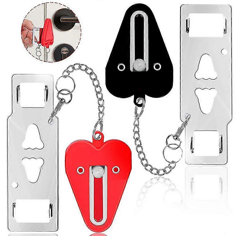 ポータブルドアロック安全ラッチメタルロックホームアンチセフトセキュリティロック