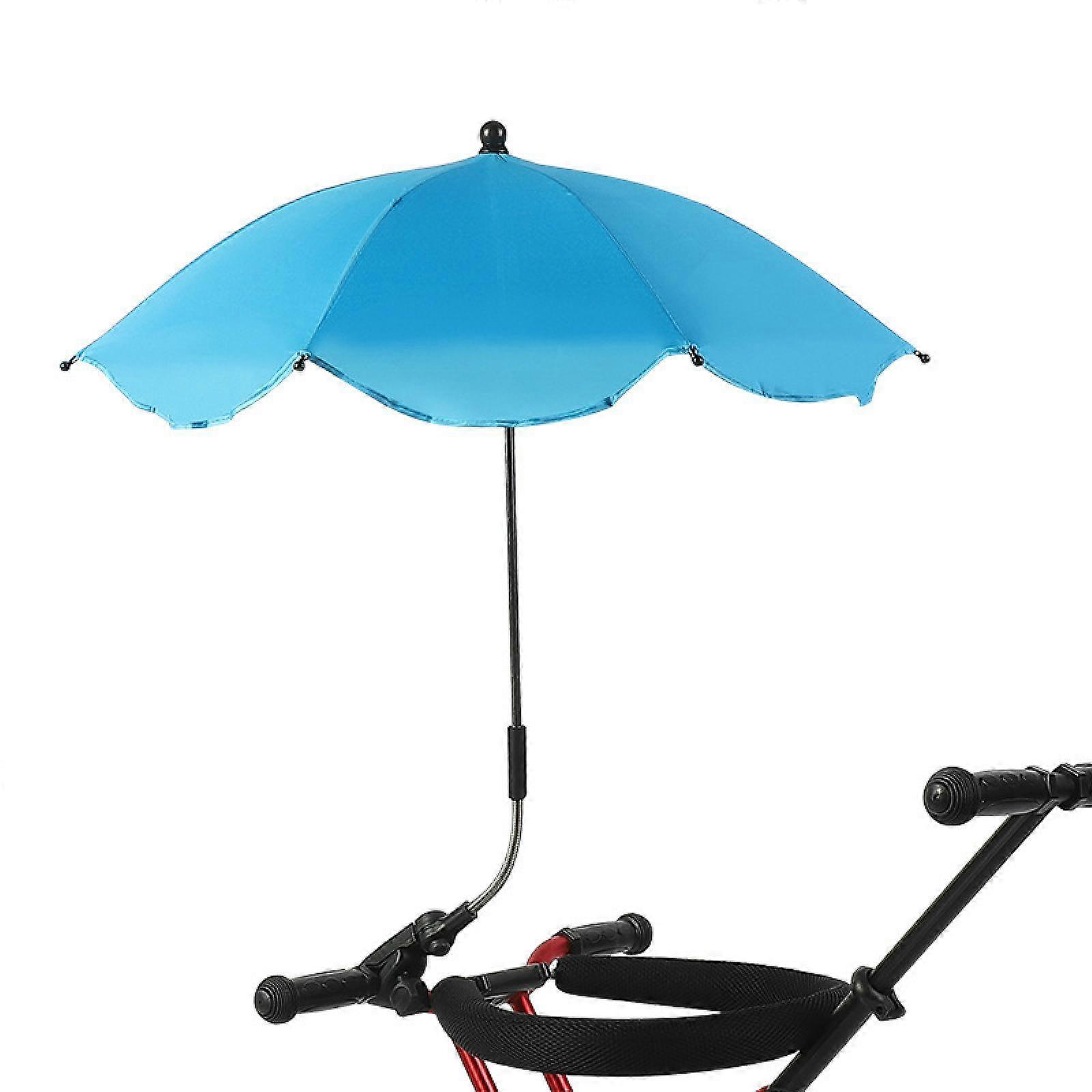 Stroller Umbrella, 360 UV Protection, Waterproof Universal Stroller Parasol, Parasol with Fixing Clip UPF 50+, Suitable for Strollers