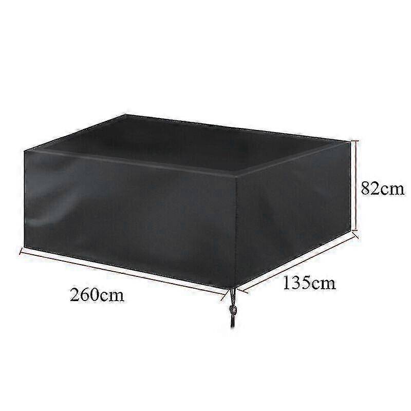 (8ft: 260*135*82cm) 7/8/9ft Heavy Duty Waterproof Billiards Snooker Pool Table Cover Dust Protective