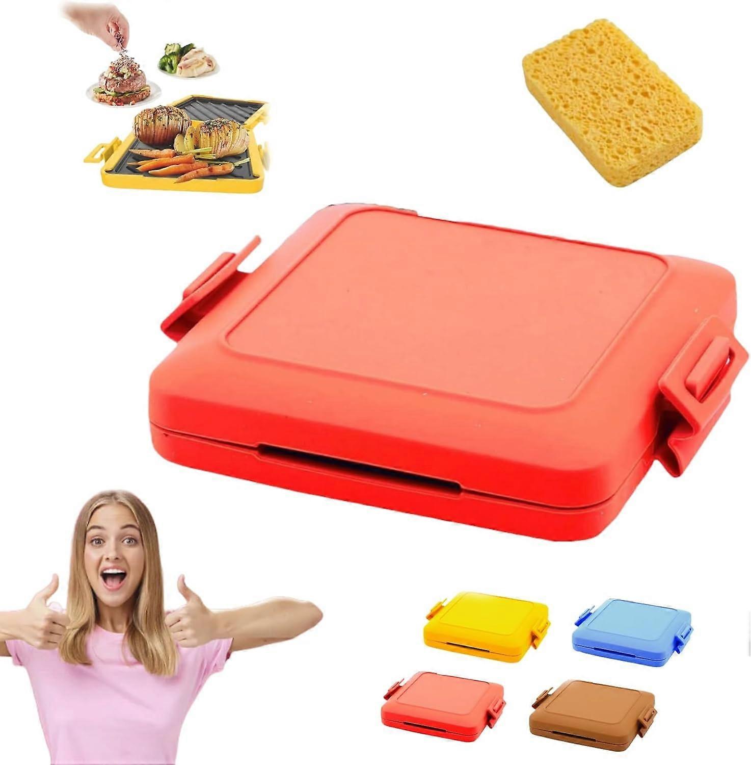 Microwave Toastie Maker-Microwavable Sandwich Toasted Waffle Machine Easy Snacks,100% New