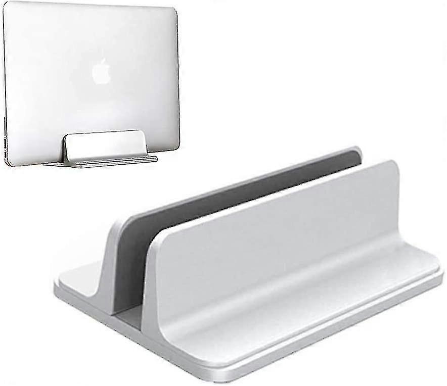 Laptop Stand, Vertical Laptop Stand Adjustable Stand For Macbook / Notebook / Surface Pro And Ipad, Silver