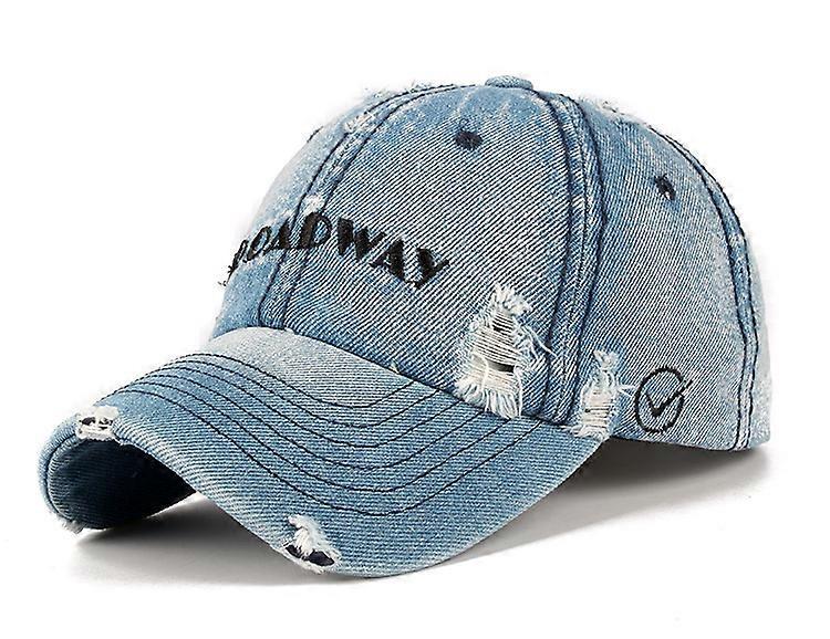 Retro Baseball Cap Embroidery Snapback Hat Denim Sun Hat Unisex
