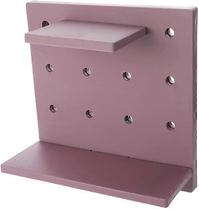 Beibei -  Plastic Hole Board Storage Shelf, Wall Mounted, Size: 22 X 22 Cm, Material: Plastic