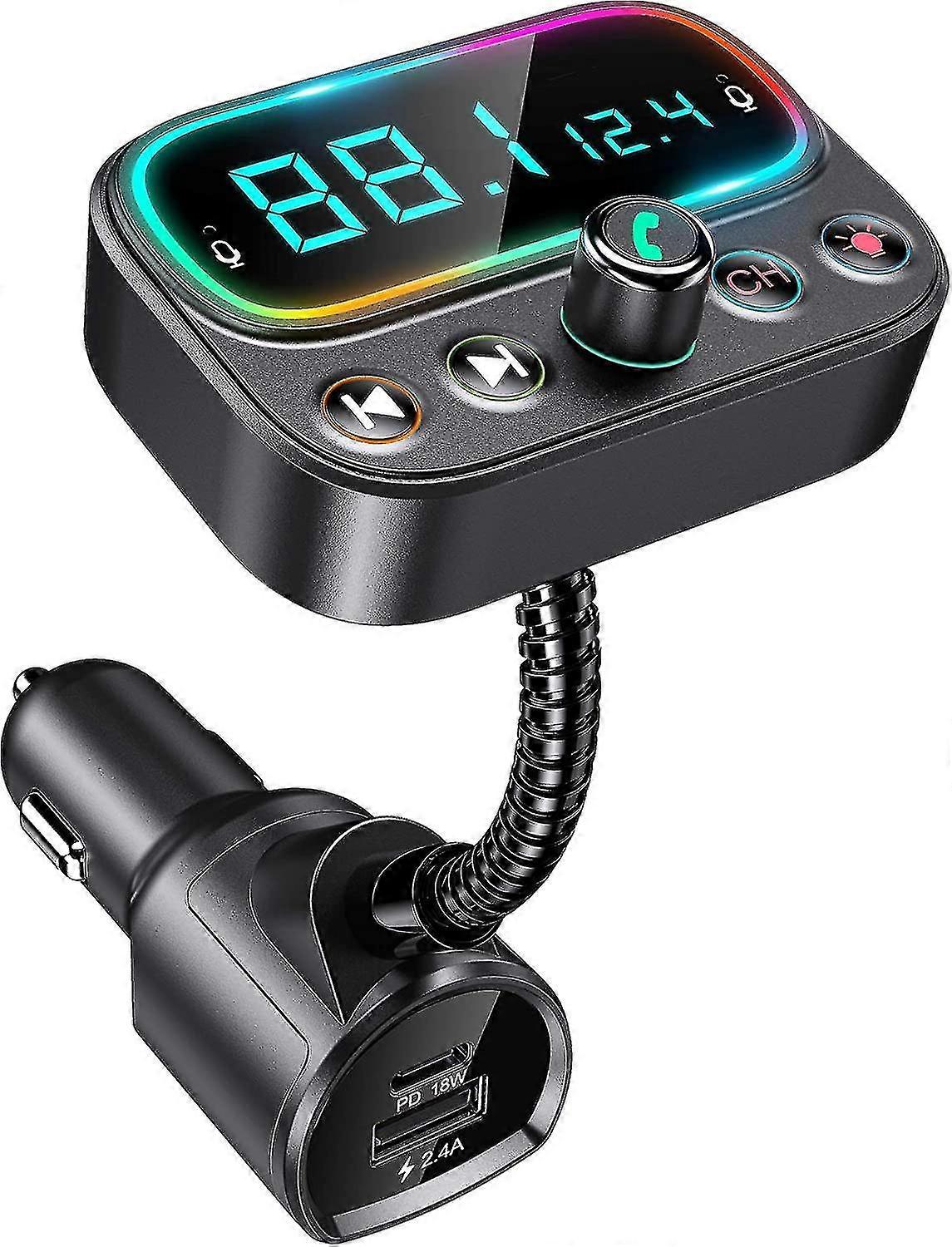 Bluetooth Fm Transmitter With Dual Microphone