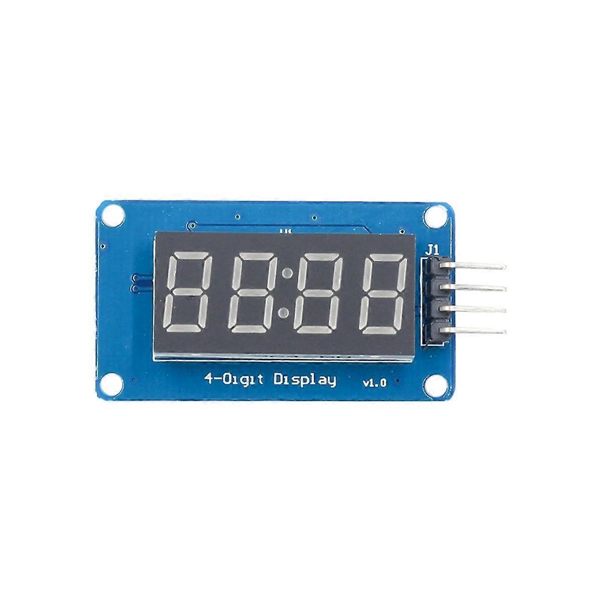 TM1637 4-bit LED-displaymodul til, 0.36 tommer 7-segment rød anode urrør & 4 seriel driverkort