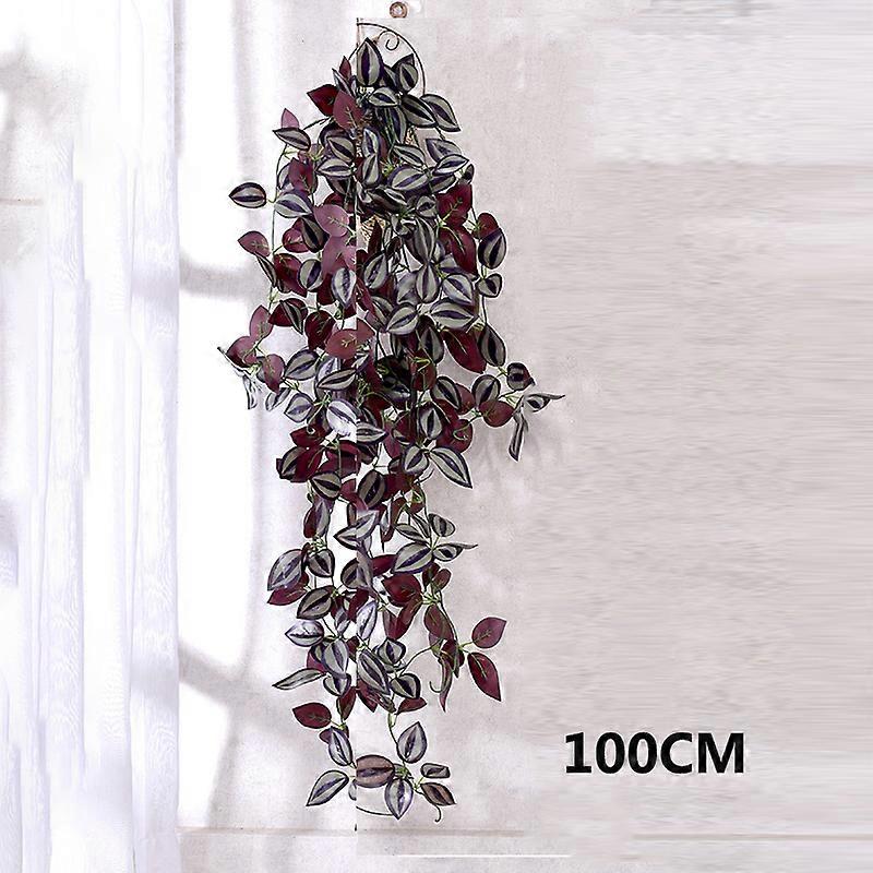 Artificial Plants Vine Leaves Ratten Hanging Ivy Fake Flowers Wall Creeper Wedding Home Garden Decoration Grape Ratten Leaves
