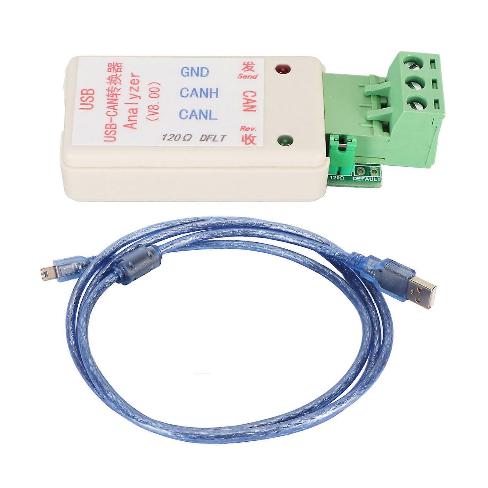 USB to CAN Analyzer Adapter PVC High Conversion Efficiency 232 to CAN Converter with USB Cable