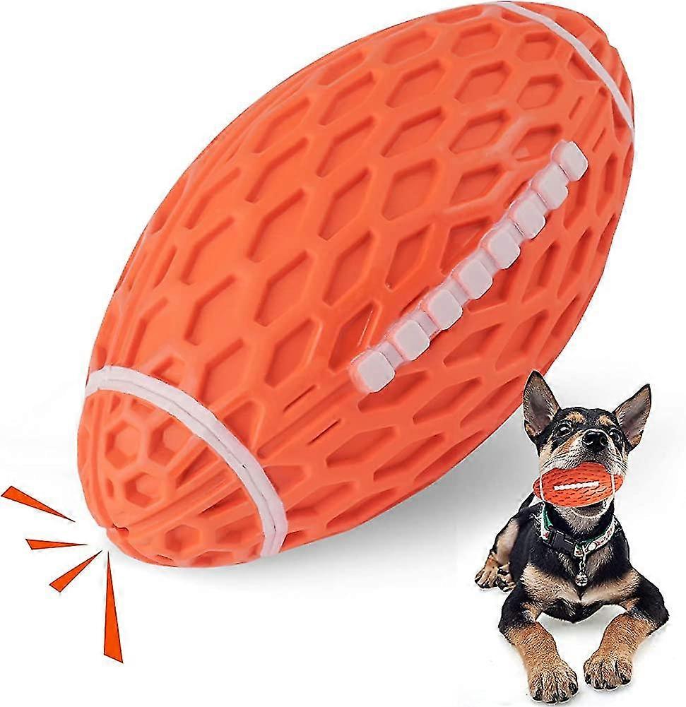 Dog Chew Squeaky Toy Ball, Interactive Dog Toy For Aggressive Chewing, Durable Gift