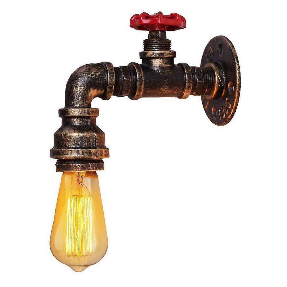 Ipari vízvezeték fali lámpa Vintage Retro Loft Bár Kávézó Mennyezeti Fali lámpa Sconce világítás Otthoni hálószoba Étterem dekoráció E27