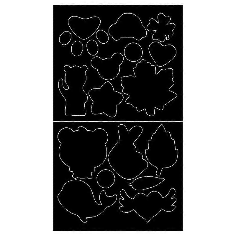 INF Repair patches for jacket, iron-on patches for clothing, 10 pieces Model 3