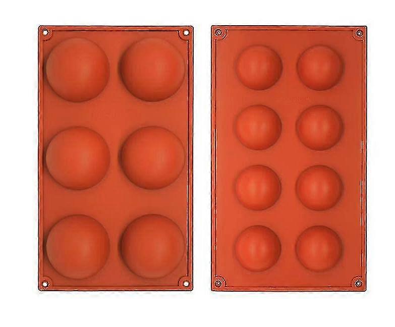 6 hull og 8 hull Half Sphere silikonform-aya