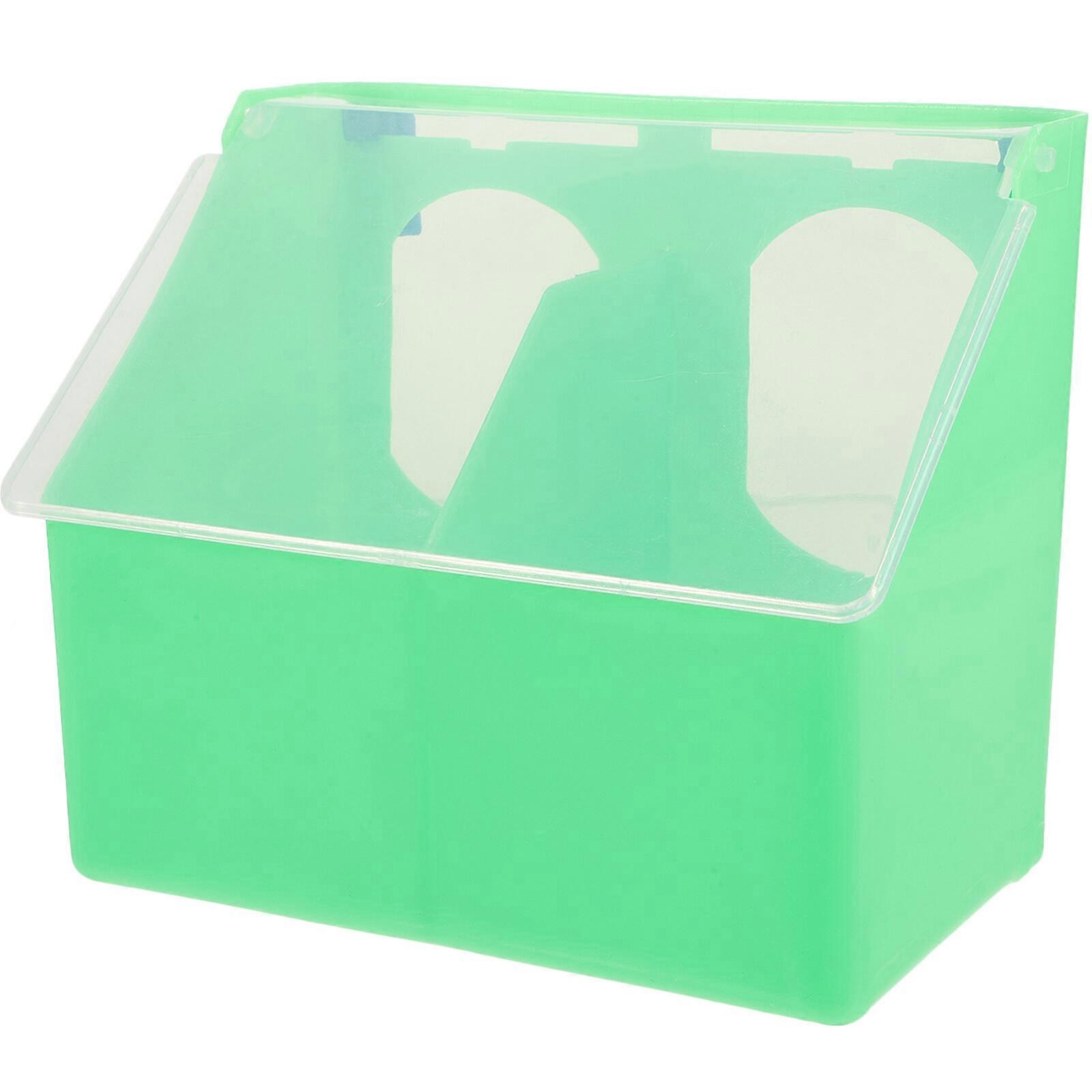 Hangable Pigeon Feeder Multi-grid Pigeon Food Storage Box Bird Cage Hanging Feeder