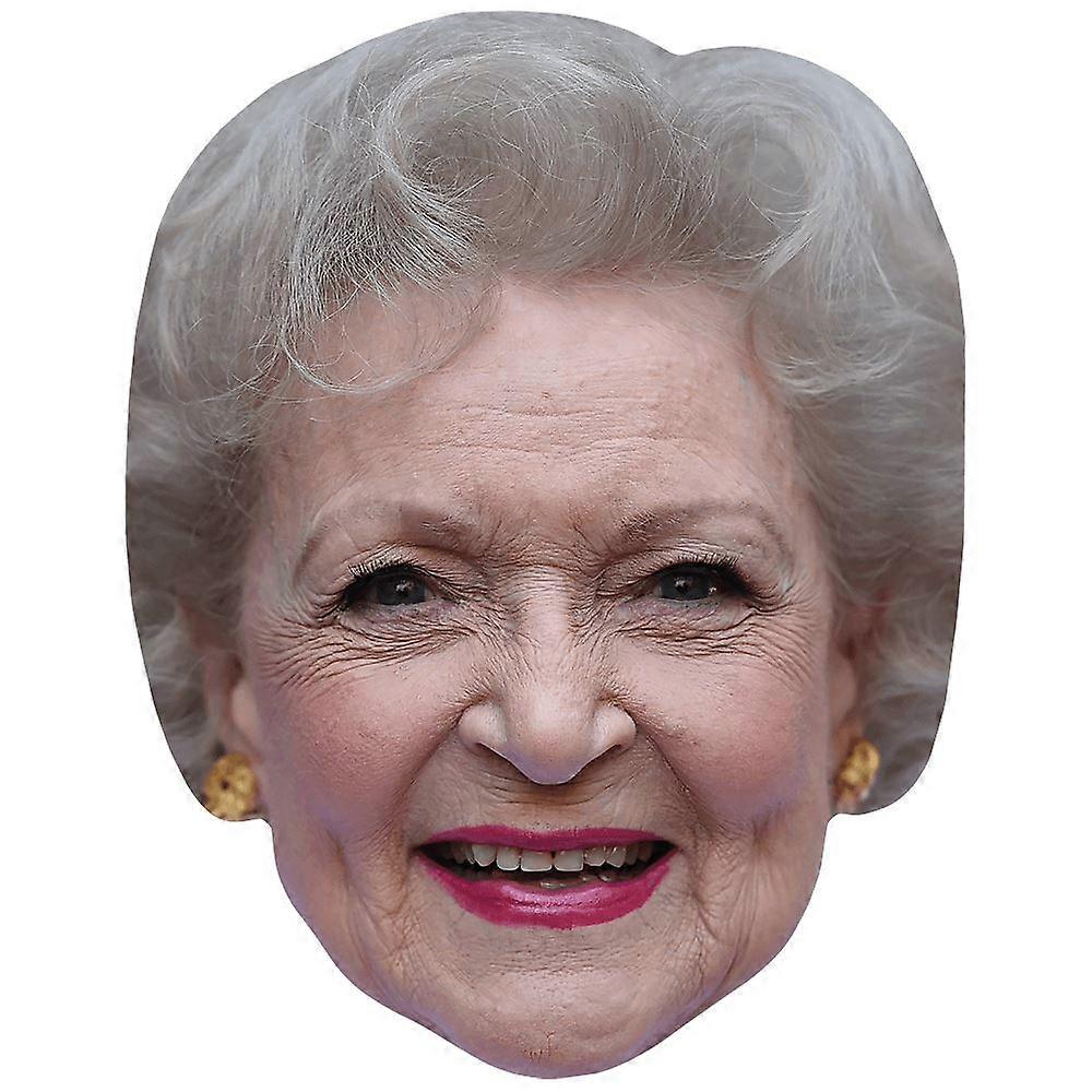 Betty White (Smile) Celebrity Mask, Flat Card Face