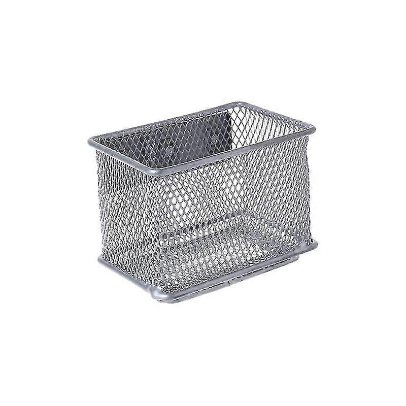 Durable Refrigerator Wire Mesh Magnetic Basket Storage Box Pen Makeup Organizer
