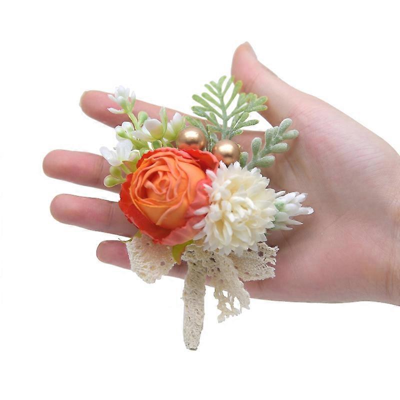 Brooch Pin Realistic Looking Vivid Color Fade-Resistant Non-Wither Wide Application Decorative Reusable Simulation Flower Jewelry Brooch Ornament Birt