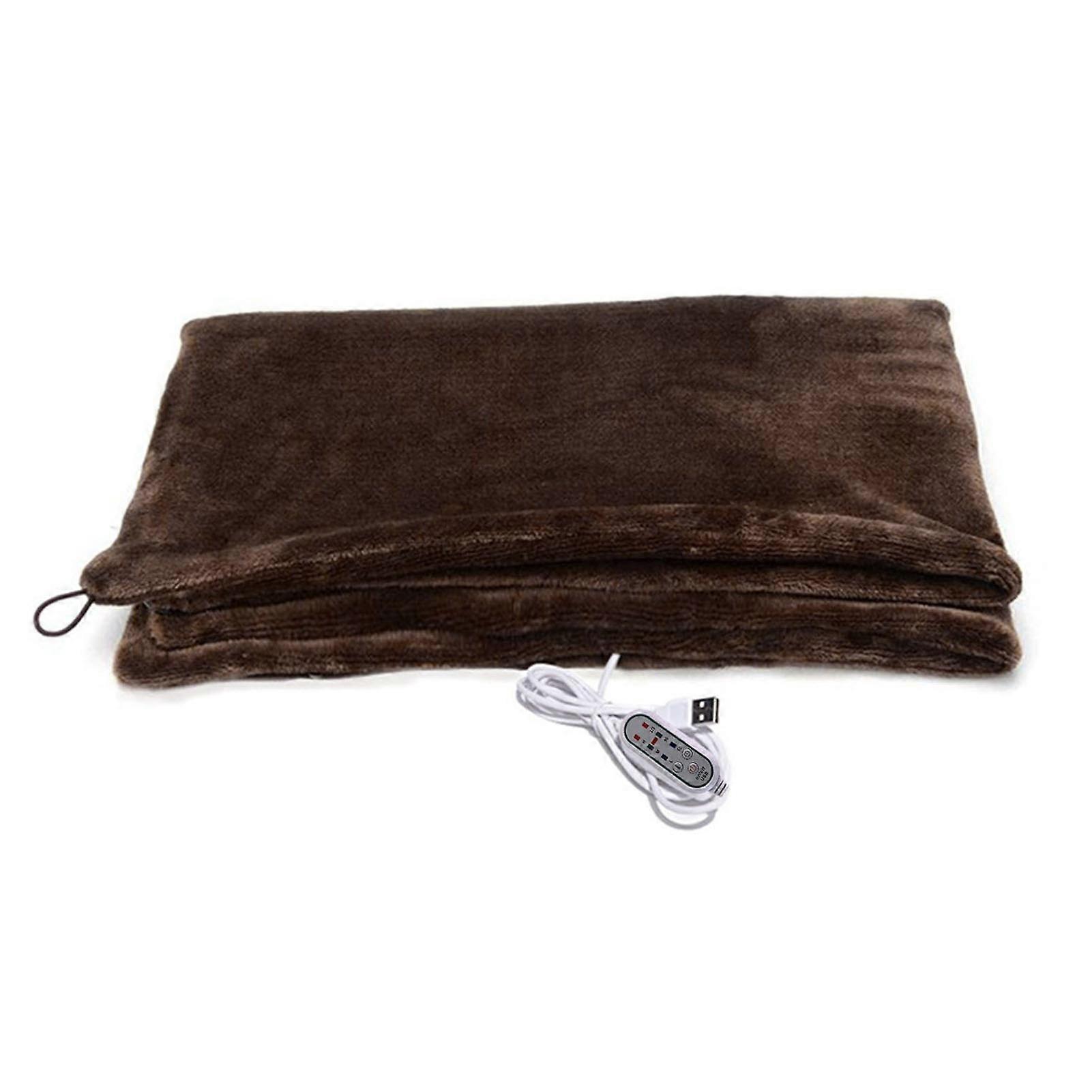 QingHai USB Heated Blanket Shawl with Adjustable 3 Levels Temperature Fast Heating Plug-Play Wearable Electric Blanket Shawl