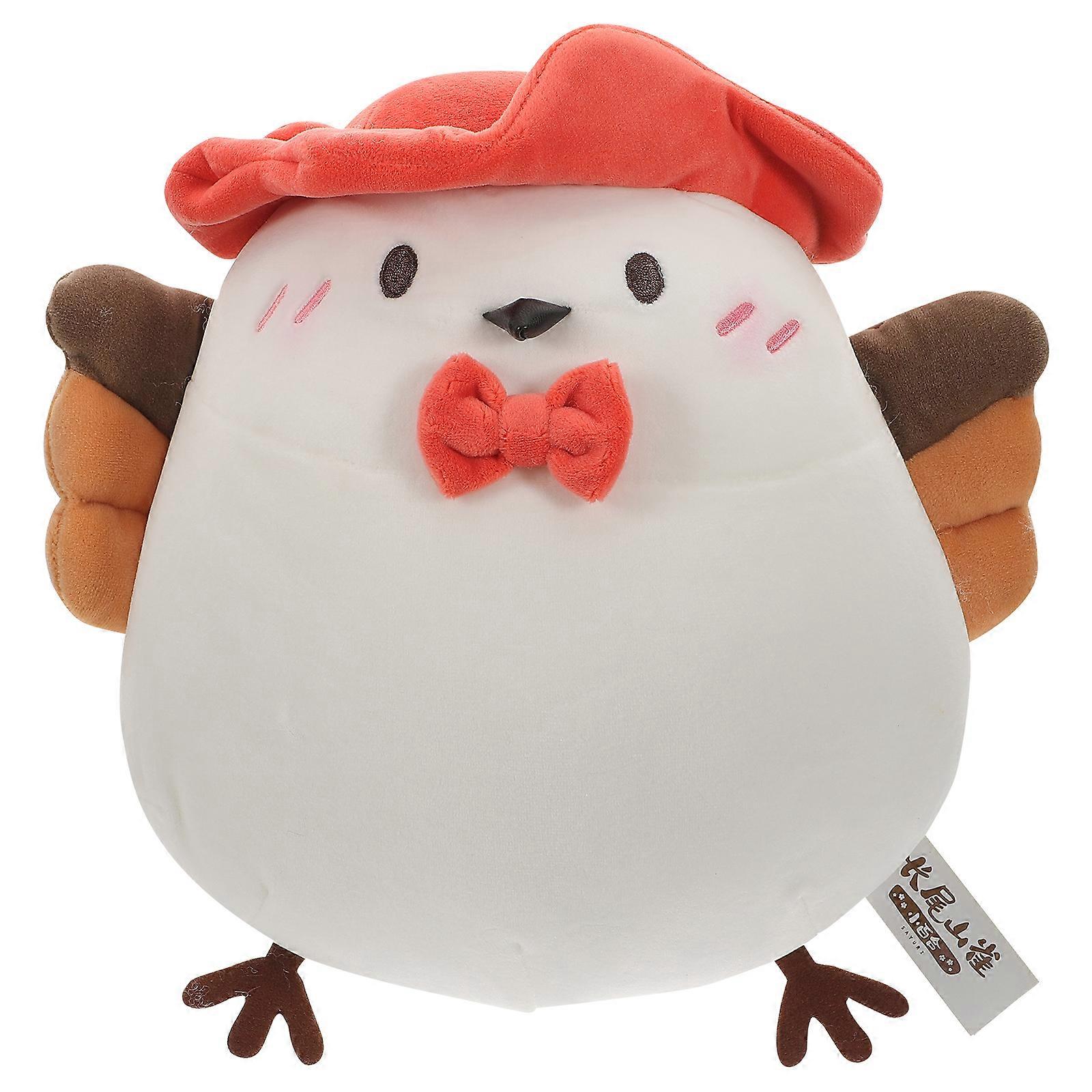 Bird Pillow Supple Sparrows Toy Supple Stuffed Simulate Bird Modeling Doll Adorable Plaything