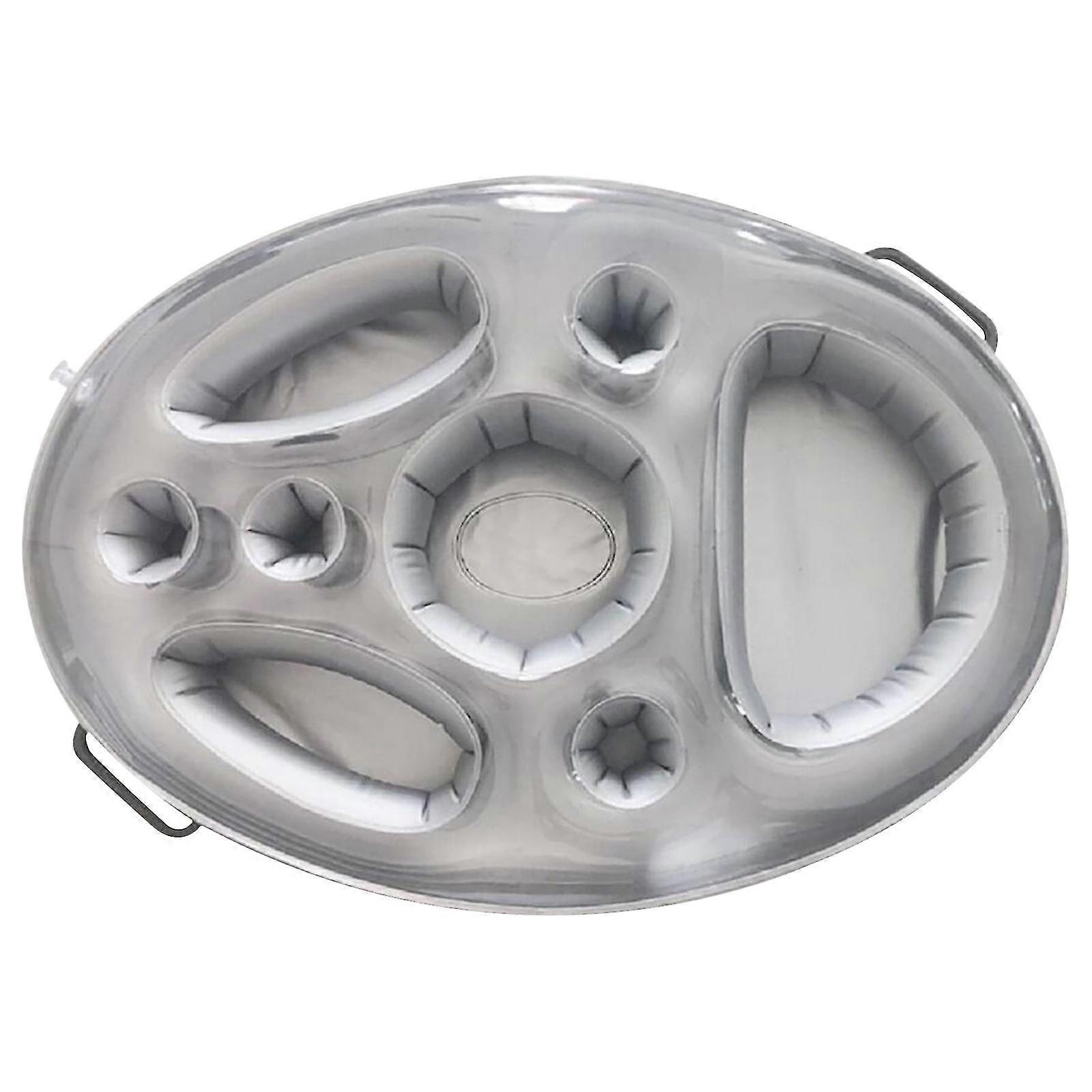 8 Hole Large Capacity Inflatable Drink Holder Floating Beach Pool Tray