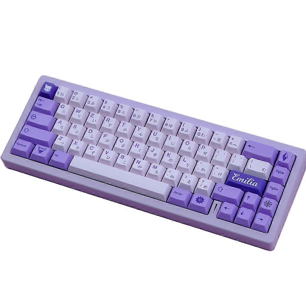  124Keys Keycaps DyeSubbed Keycap ForGK61 GMMK PRO Keyboard Keycap Tegneserie