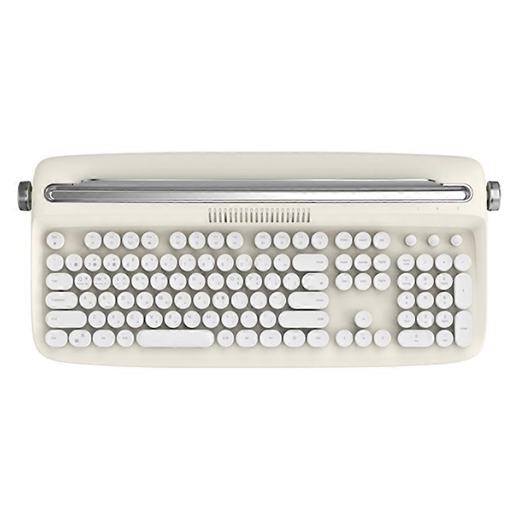  108keys BT Wireless Gaming Keyboard Round Keycap Keyboard for Windows System