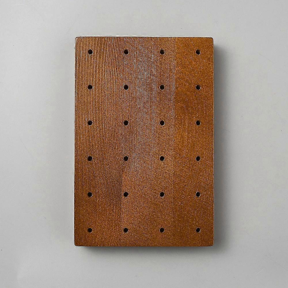 Rectangle Wood Crochet Blocking Board Knitting Loom for Knitting Making Camel 15x10x1.8cm Hole: 3mm