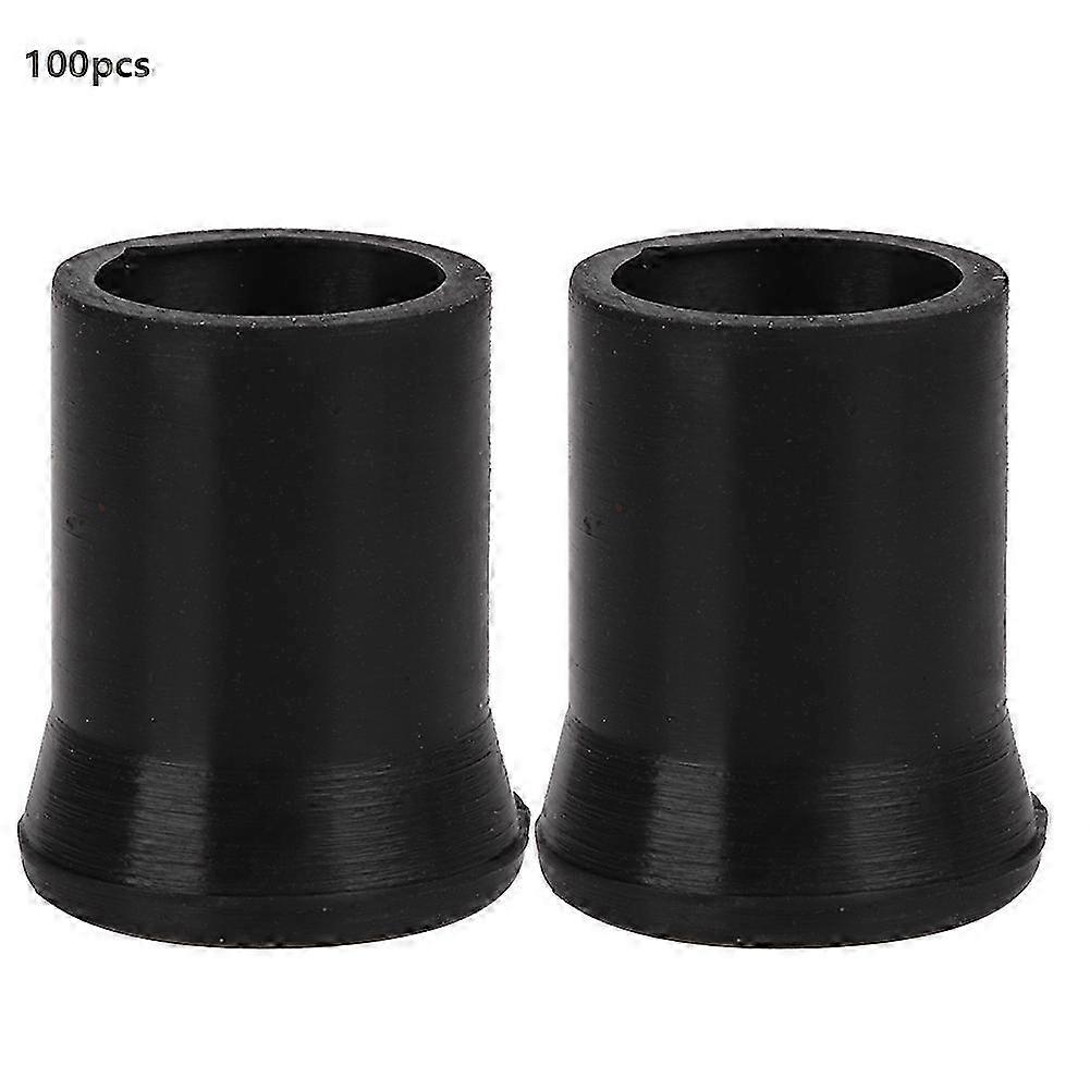 100pcs noir blanc cigarette pipe jetables pointes pipe embouchure tige bits en caoutchouc (noir petit)P20211224167