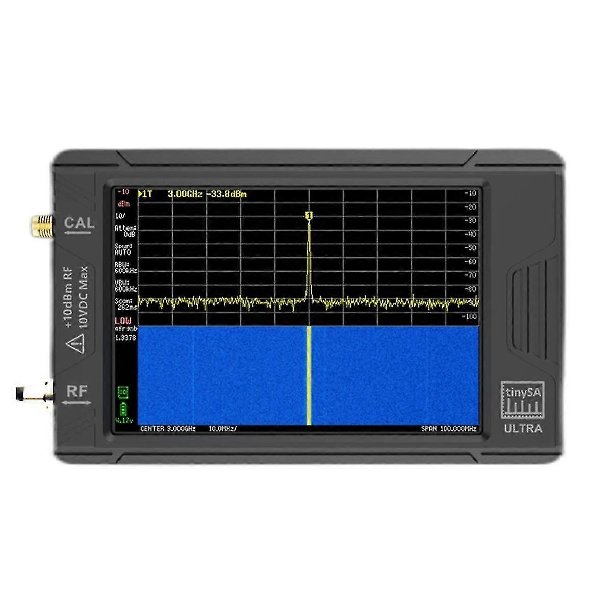 New Handheld Tiny Spectrum Analyzer 100K-5.3GHz RF Signal Generator with 4Inch Display for with Bat