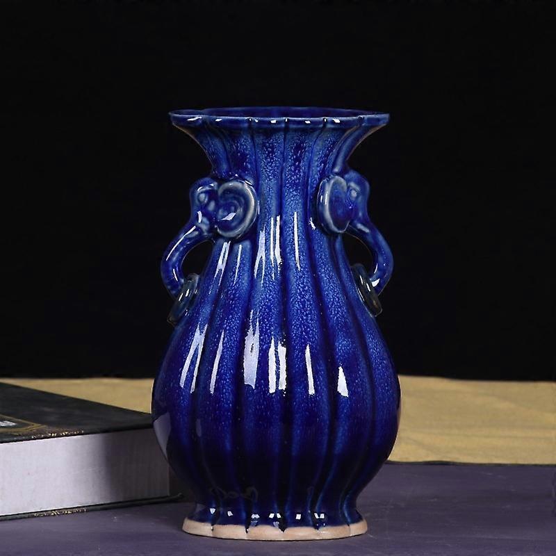Elegant Jun Porcelain Vase - Entryway Decoration