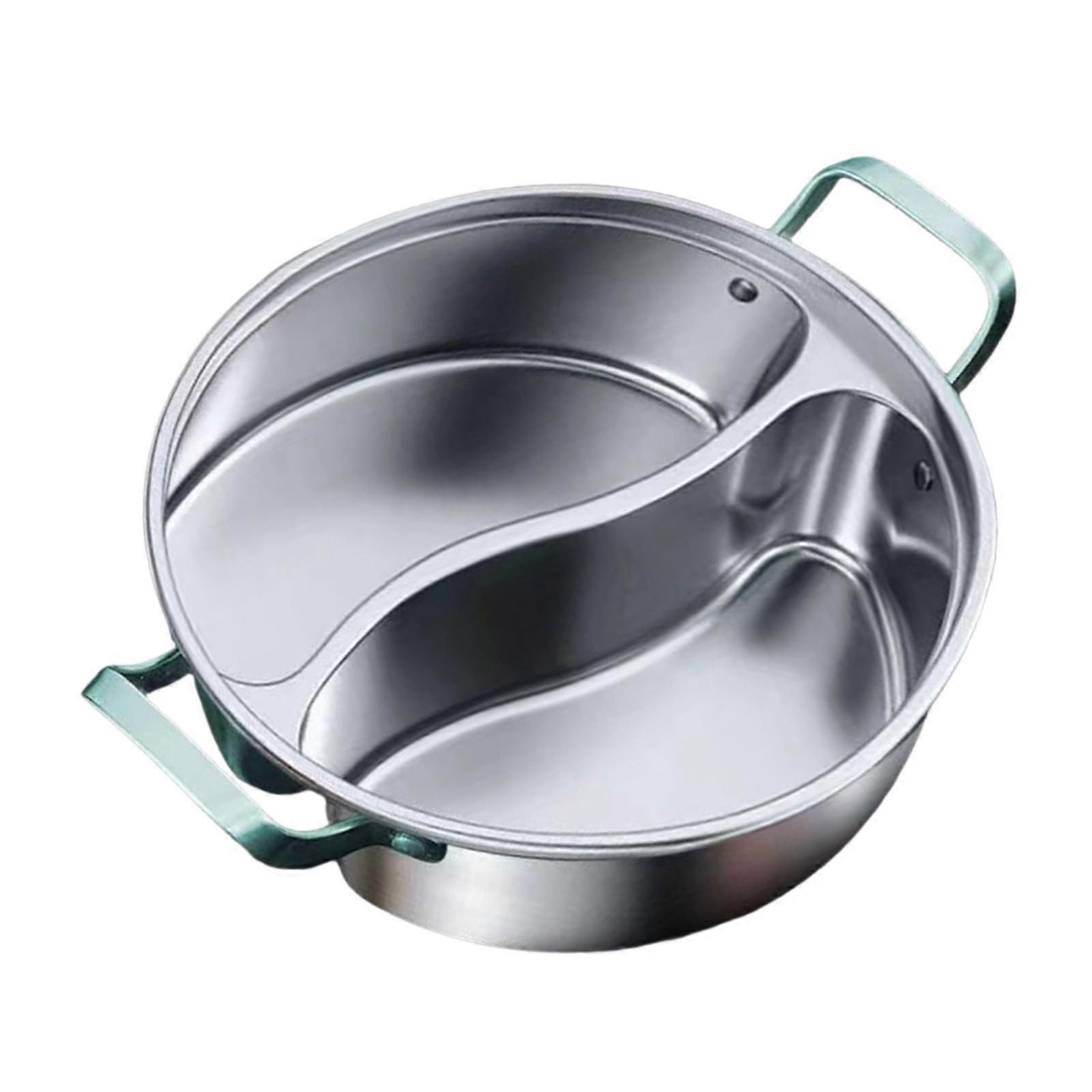 סיר שאבו שאבו סיני 316 סיר נירוסטה עם מחיצה למסיבה ביתית 32 ס"מ