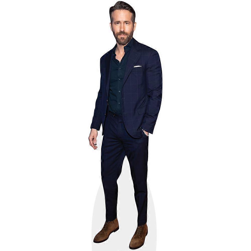 Ryan Reynolds (Dark Suit) Cardboard Cutout (lifesize OR mini size). Standee. Stand Up.
