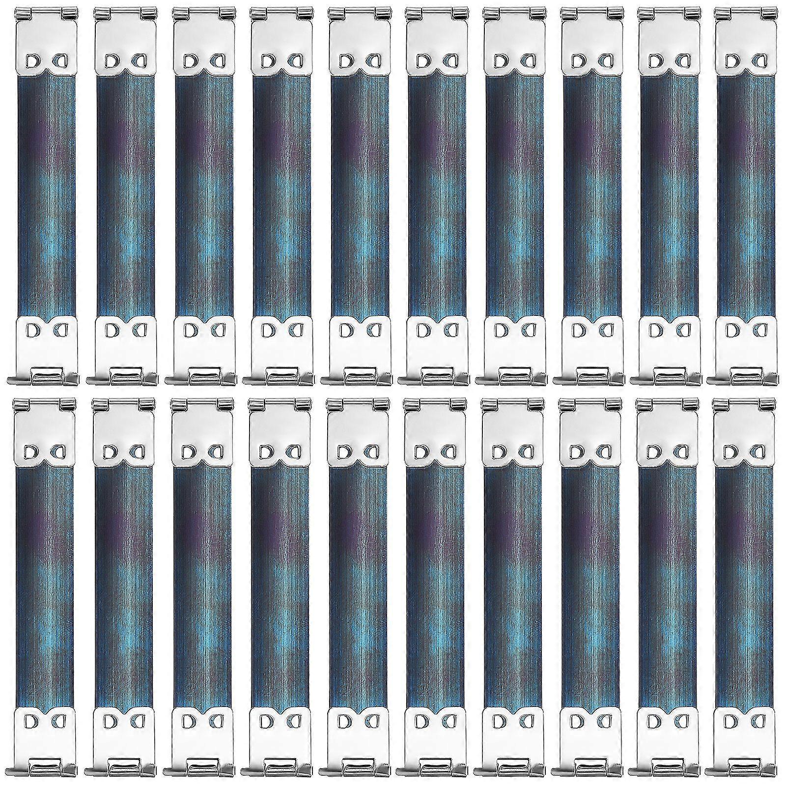20pcs Purse Frame Hinges Spring Clips Metal Internal Flex Frames Purse Accessories